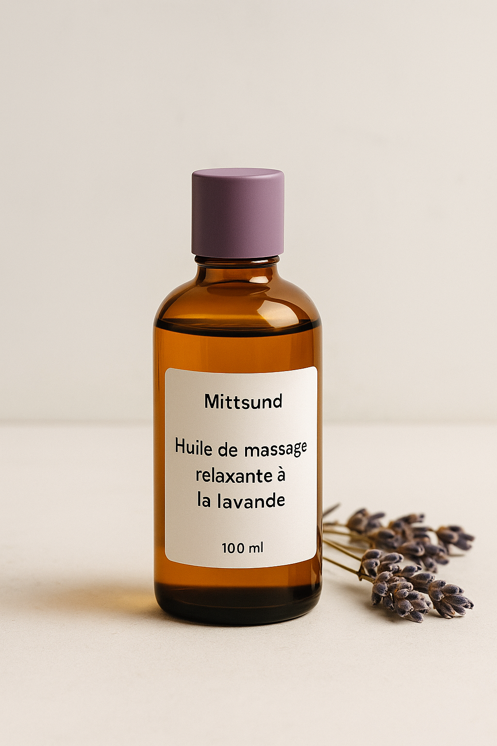 Mittsund — Huile de massage relaxante à la lavande (100 ml)